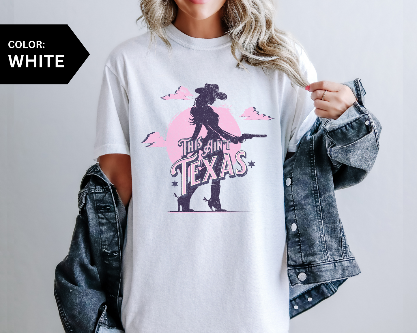 90's This Ain't Texas Cowgirl Shirt