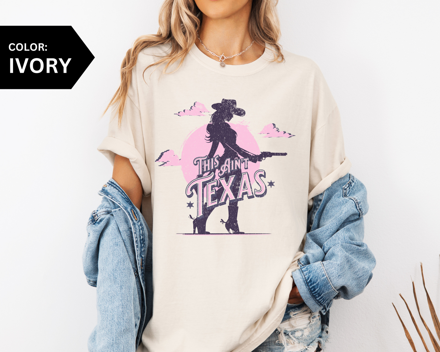 90's This Ain't Texas Cowgirl Shirt