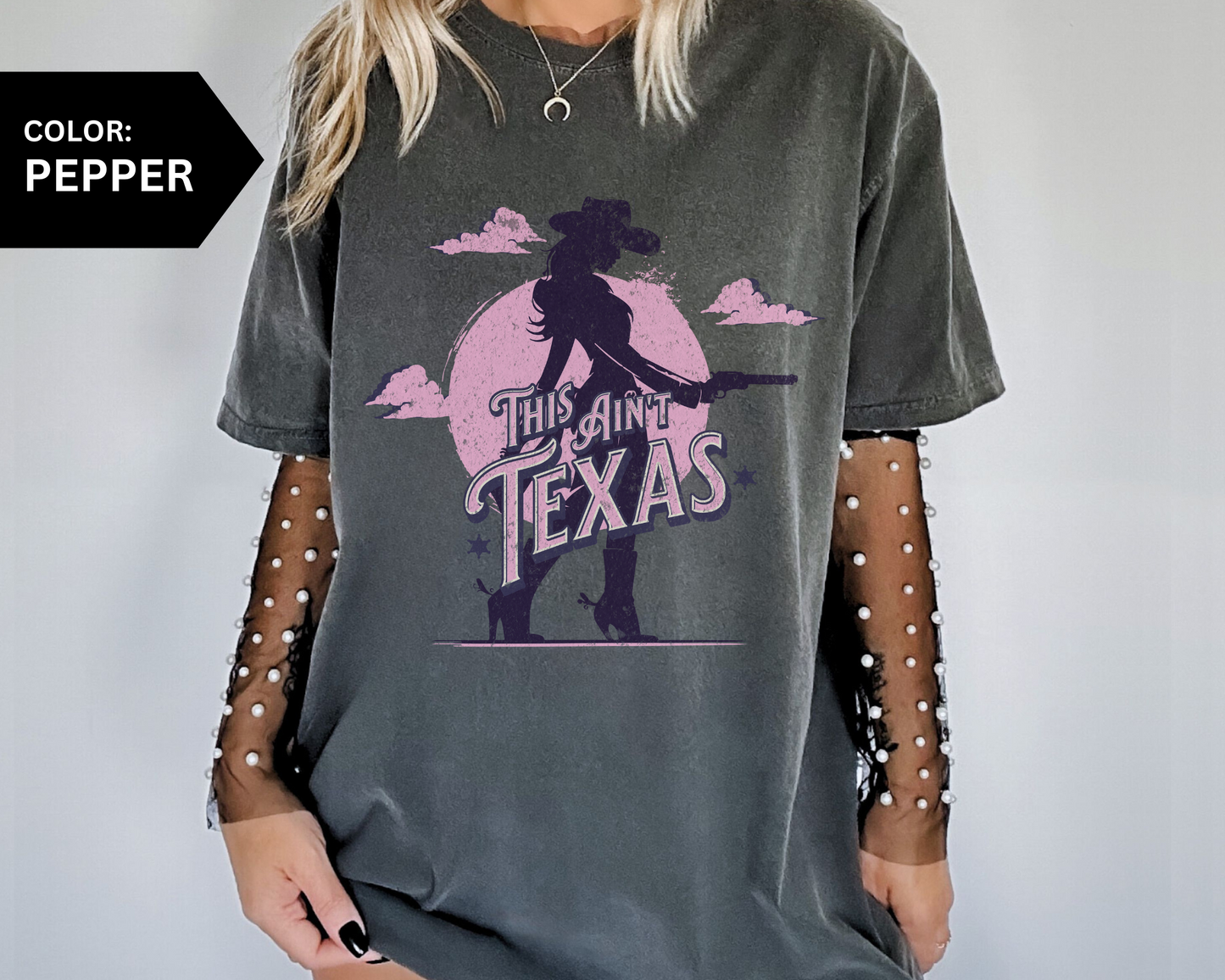 90's This Ain't Texas Cowgirl Shirt